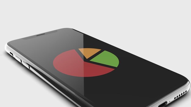 A mobile banking app displaying a pie chart showing different automated savings allocations (e.g., emergency fund, retirement, travel). Hands are visible, tapping on the screen to adjust the allocations.