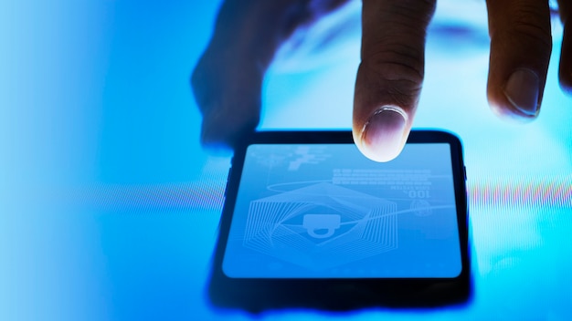 A smartphone displaying a security app with a checkmark, symbolizing digital protection and the importance of mobile security.