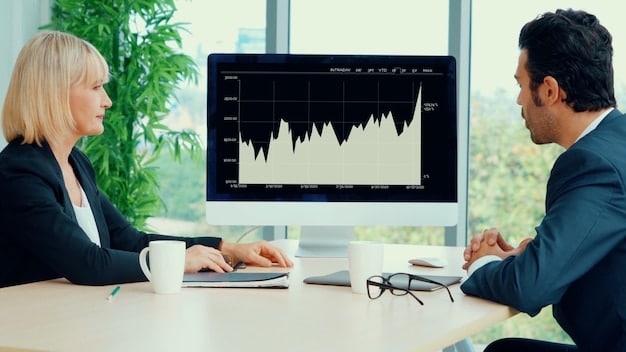 A graph showing two investment portfolios, one highly concentrated in a single stock that experiences a sharp decline, and another diversified across multiple stocks and bonds with a more stable performance.