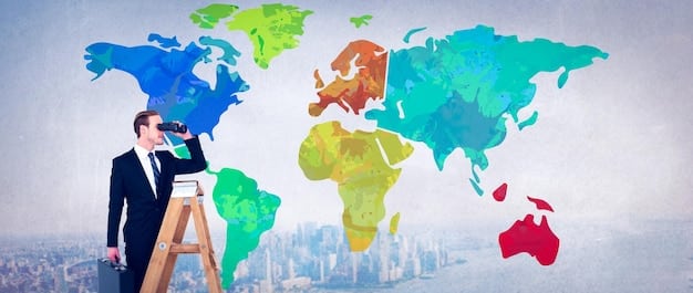 A world map highlighting different regions with investment opportunities, showcasing the benefits of geographic diversification.