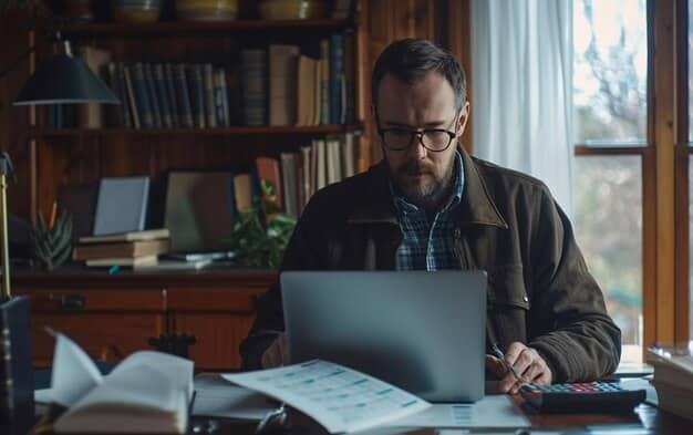 A person using a laptop to research tax credits and deductions, emphasizing the proactive approach to understanding tax benefits.